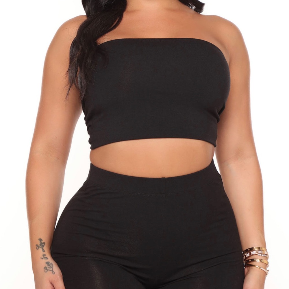 Fashion nova black tube top
